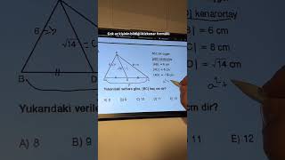 Gözden Kaçabilecek Önemli Ikizkenar Üçgen Formülü