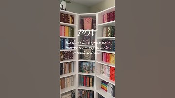Don’t have room for a library? Make a book bedroom! #library #thatsmybookshelf #booktok #booktube