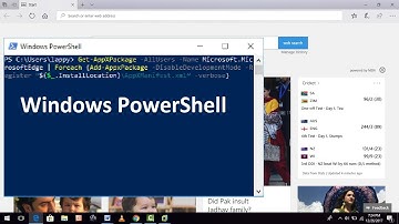 How to Restore Microsoft Edge in Windows 10 via Windows Powershell
