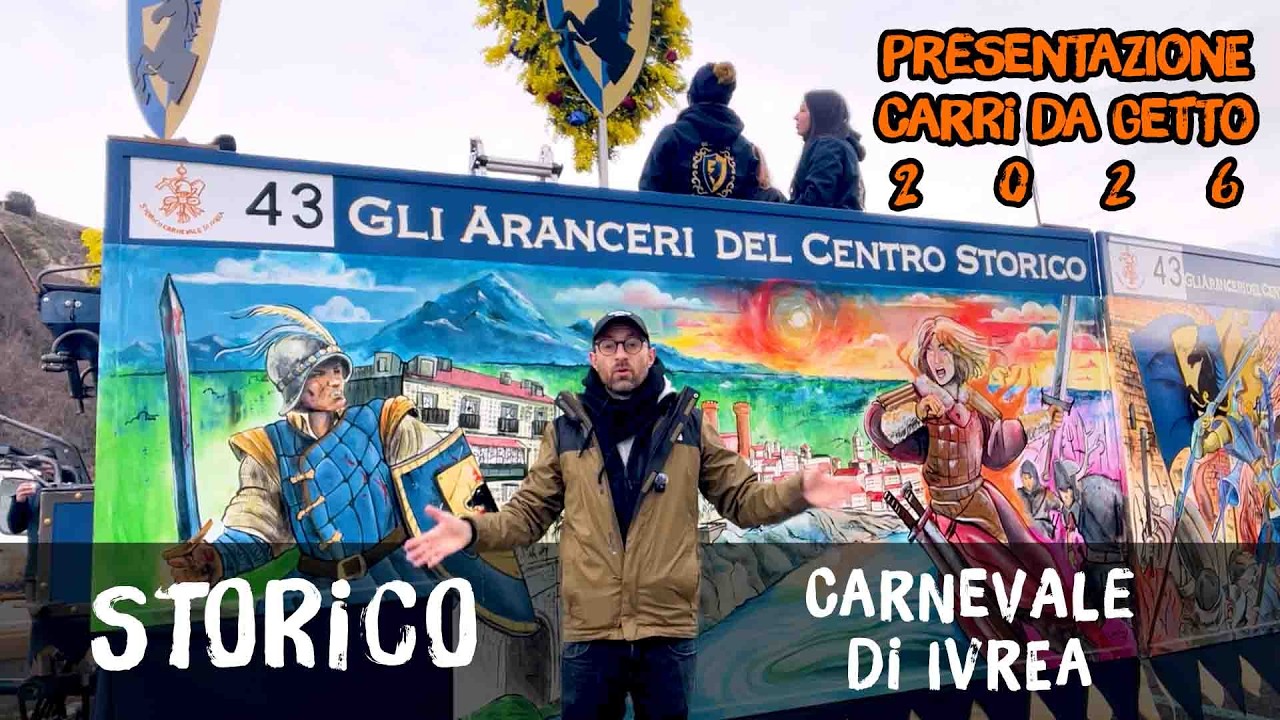 Presentazione Carri Storico Carnevale di Ivrea 2026! Ecco i due Carri da Getto che ho disegnato.