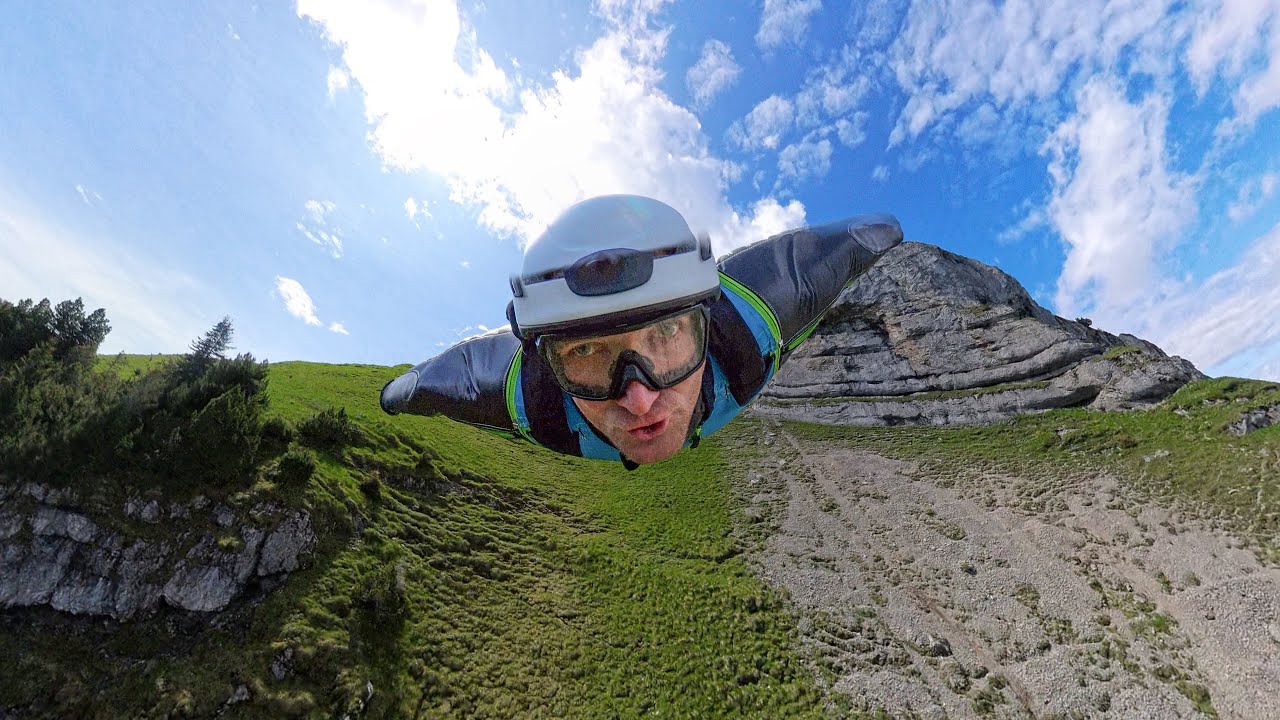 Wonderful Swiss Wingsuit Flight with a Long Approach