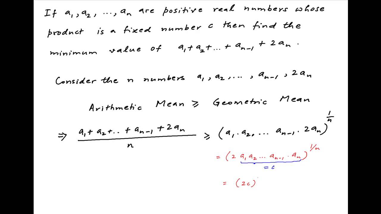 Find the minimum value of a1 + a2 + a3 + + a(n-1) + 2*a(n) given