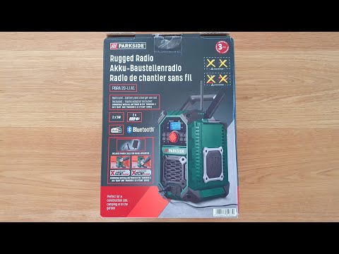 Radio De Chantier Sans Fil Parkside Performance PBR 36 A1 – Neuve, Solide Et Pratique