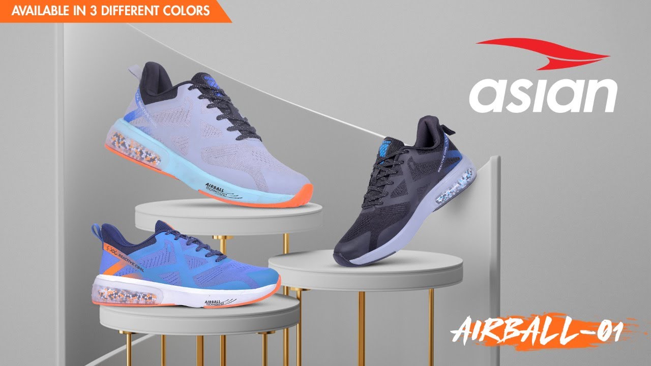 Asian Airball-01 Running Shoes | 3D Knitted Upper | Beads Technology with 10K+ Beads for Cushioning