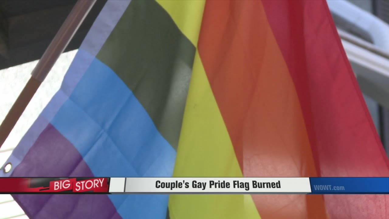 burning american flag vs burning gay flag