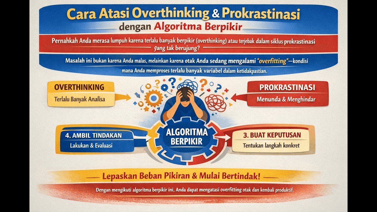 Cara Atasi Overthinking & Prokrastinasi dengan Algoritma Berpikir