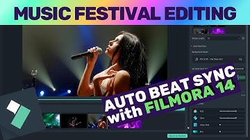Creating Music Festival Videos using Auto Beat Sync AI Tool in Filmora 14!