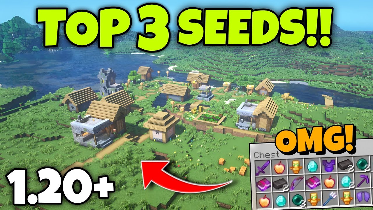 Top 3 God Seeds For Minecraft 1.20 Pocket Edition Bedrock || Seed ...