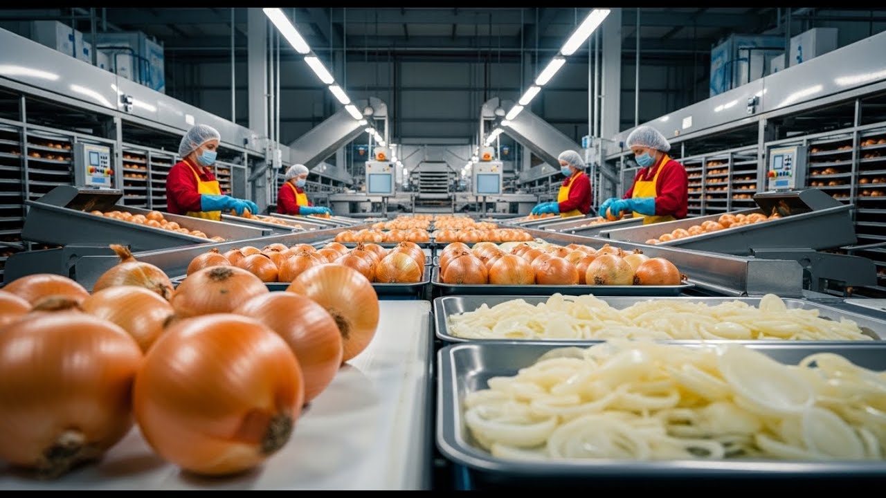 Modern Onion Processing Plant – Fresh Harvest to Packaged Onions & Products