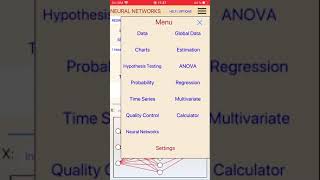 Training a neural network. StatSuite. Application for Windows, Android and iOS (iPhone, iPAd) screenshot 3