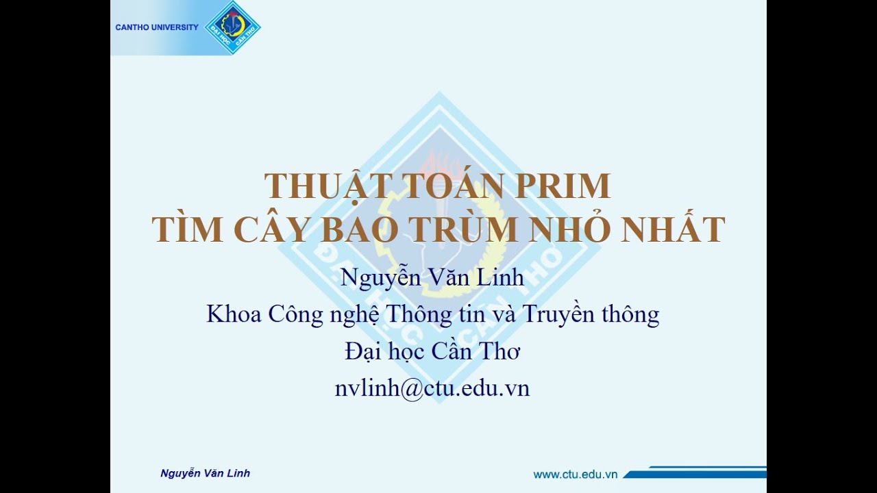 Thu t to n prim t m c y bao tr m nh nh t minimum spanning tree mst