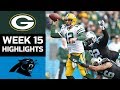 Packers vs. Panthers | NFL Week 15 Game Highlights