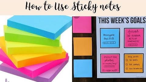 How to Use Sticky notes effectively|| 6 Ways to Use post- its📔