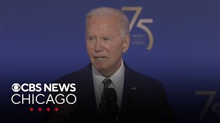 President Biden stumps for support; Illinois Democrats divided