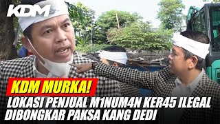 FURIOUS! Illegal structures used for selling illicit alcohol finally demolished by Kang Dedi Mulyadi