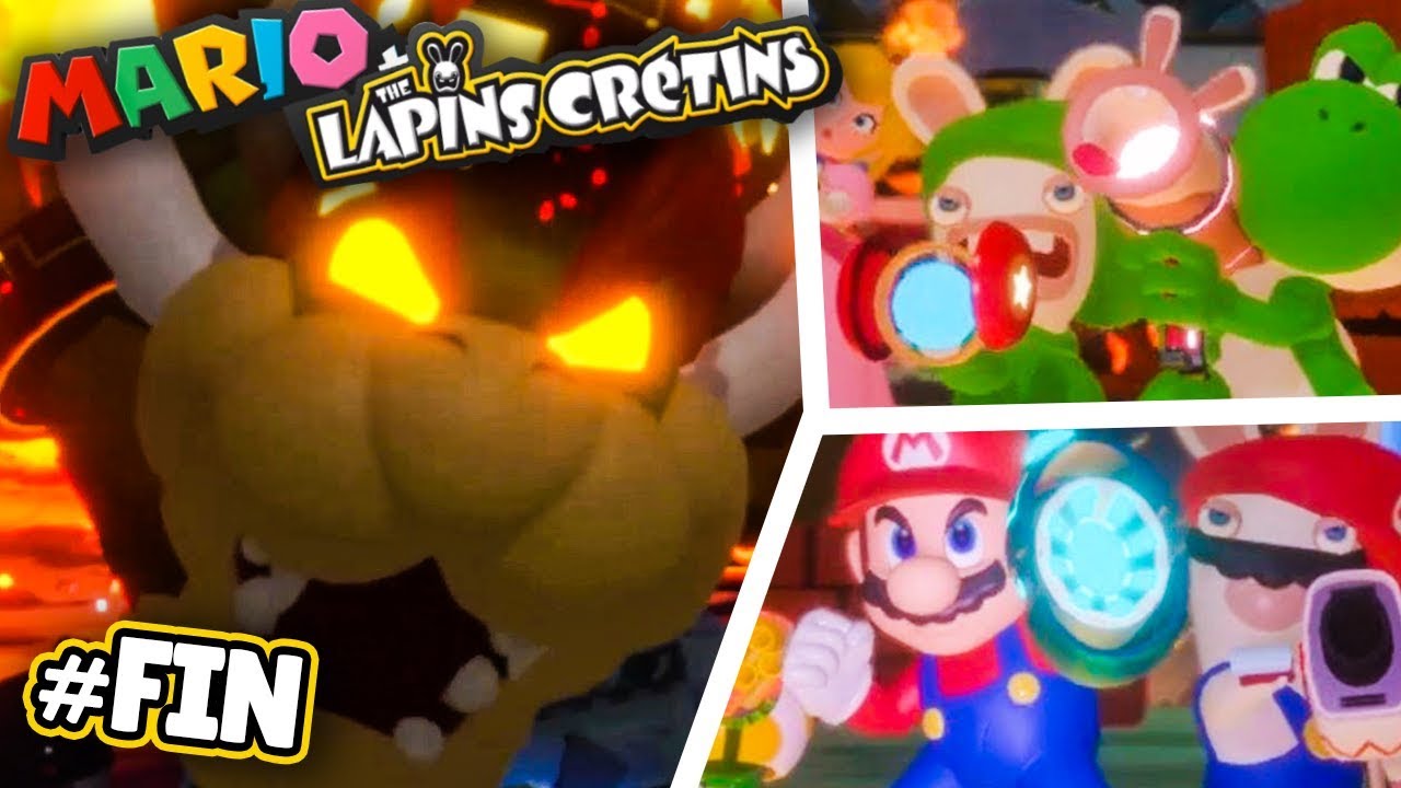 TOUS CONTRE BOWSER FIN MARIO LAPINS CRéTINS