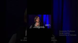 Assistant Professor Senja Laakso speaks at Confronting Climate Change Panel