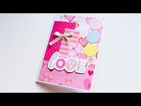 How to make : Lovely Greeting Card Valentine's Day | Kartka Walentynkowa - Mishellka #420 DIY