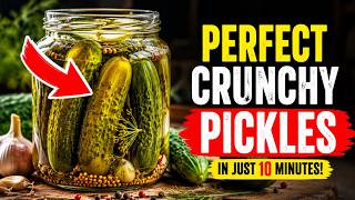 How to Make Perfect Crunchy Pickles in Just Ten Minutes: The Secret Recipe You Need to Know!