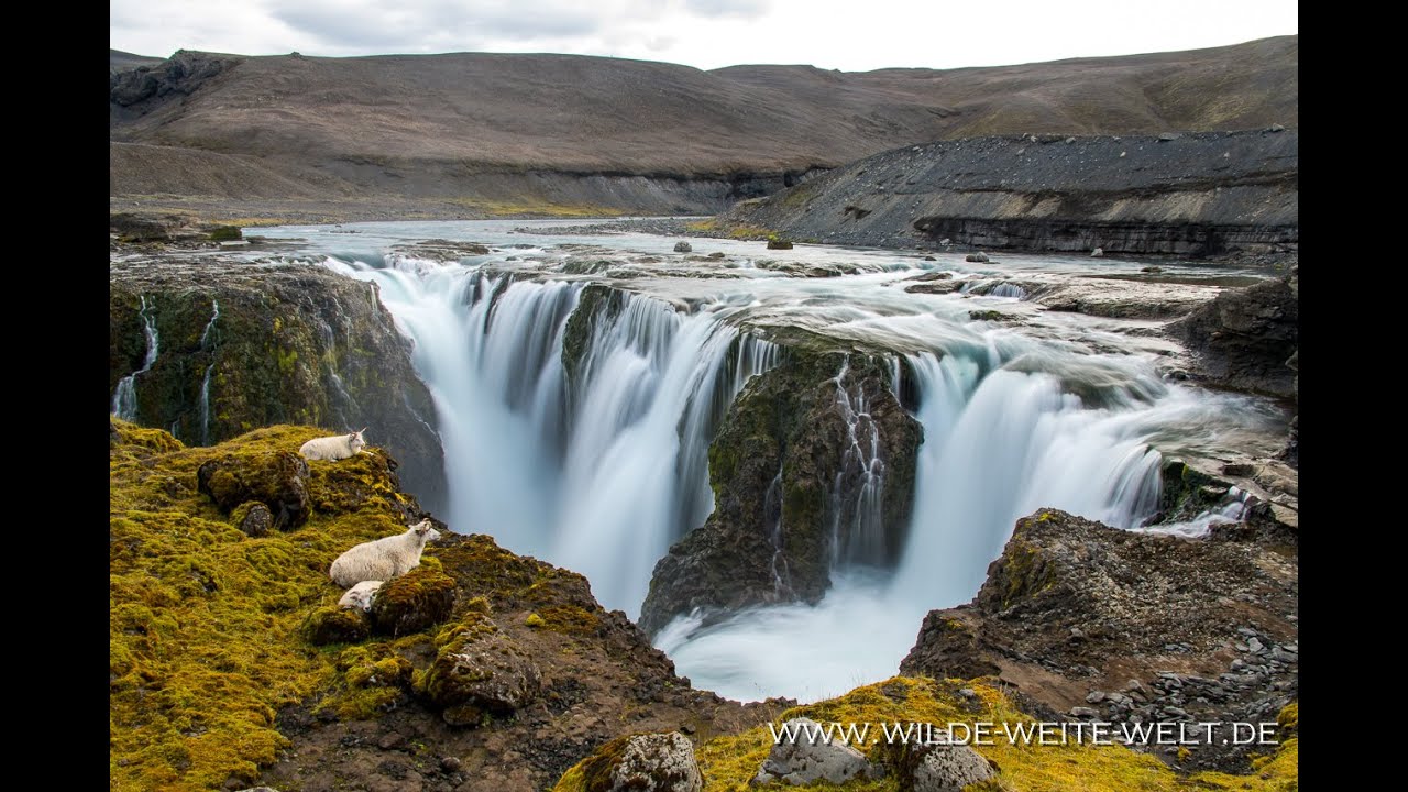 Best of Sigöldufoss Waterfall Iceland - Wasserfall Axlarfoss Island - www.wilde-weite-welt.de — Sigöldufoss — video poster