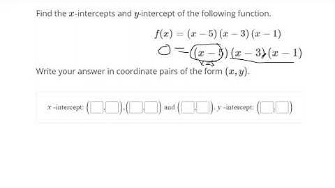 Identify intercepts of polynomial functions in factored form