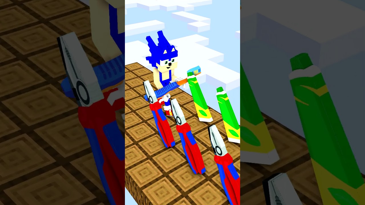 TEETH RUNNER CHALLENGE with Sonic and Garten of BanBan 