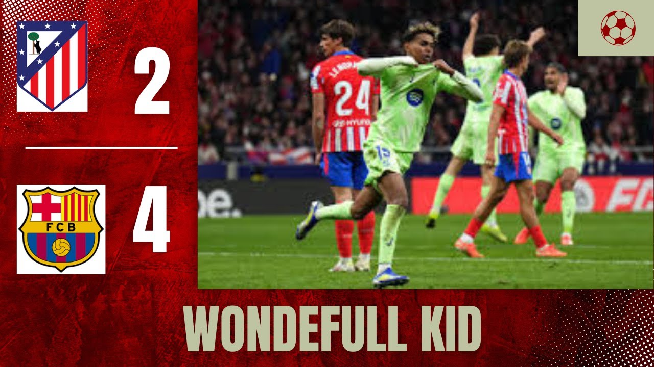 Atletico Madrid vs Barcelona 2-4 highlights and all goals