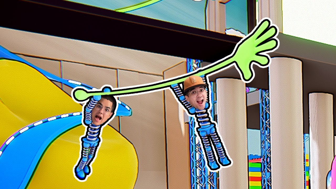 VIRAMOS BONECOS COM CORPO DE MOLA USANDO O PODER DA MÃO GRUDENTA!!