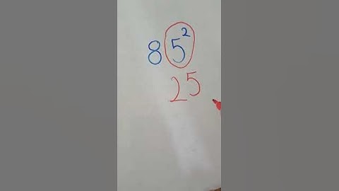 Square of numbers ending with 5 #viral #math #mathtrick #square  #multiplication #gaming #vedicmath