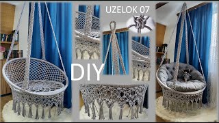 Suspended swing │ Suspended macramé chair │ Children's swing with your own hands DIY HAMMOCK