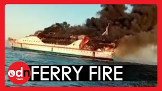 Hundreds Forced to JUMP Overboard Flaming Ferry in Indonesia