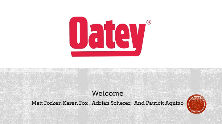 Welcome oatey matt forker 2