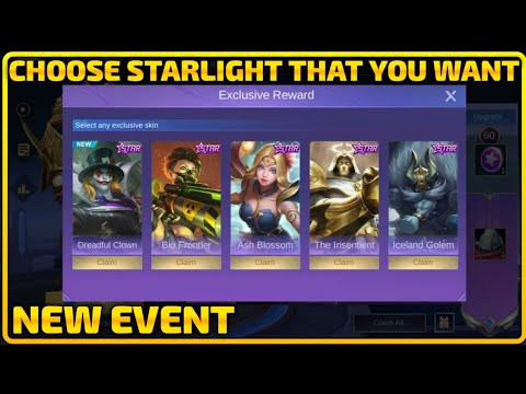 CHOOSE STARLIGHT SKIN THAT YOU WANT! NEW EVENT IN MOBILE LEGENDS  @jcgaming1221