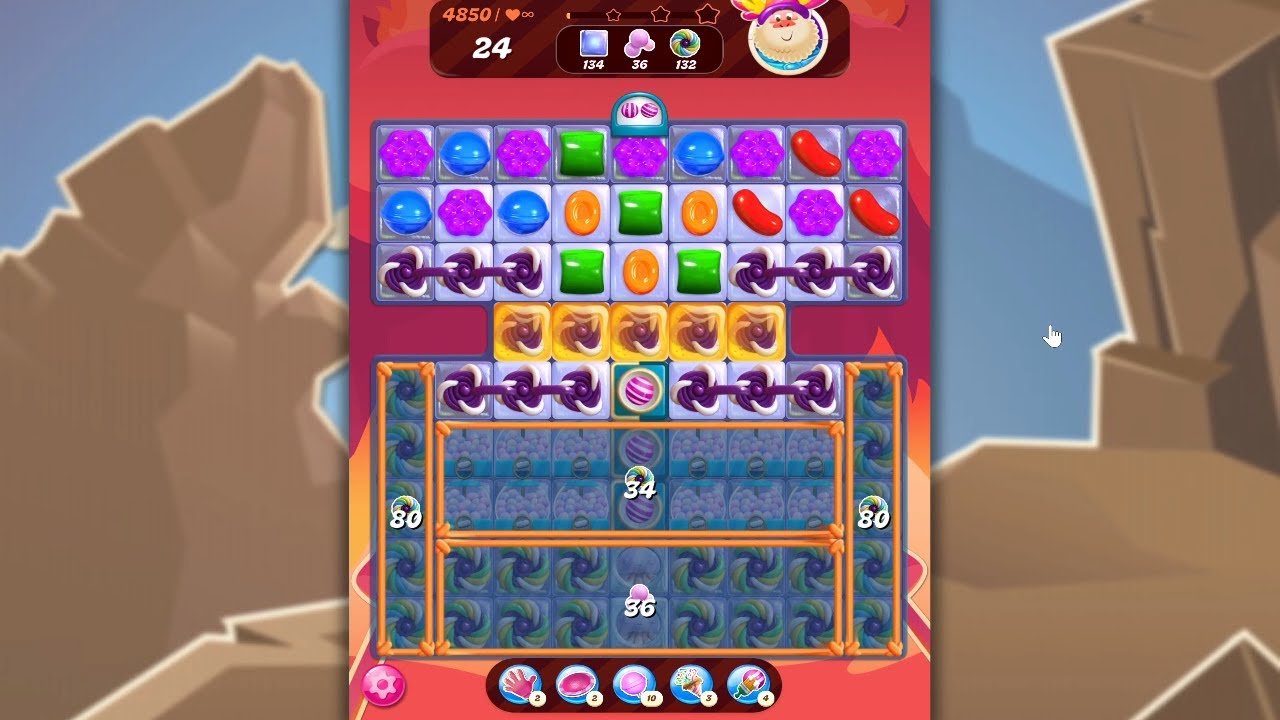 Candy Crush Saga LEVEL 4850 NO BOOSTERS (new version)🐟☑️ - YouTube