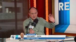 ESPN NBA Analyst Jon Barry Recaps Oakley-Knicks Scuffle - 2\/9\/17