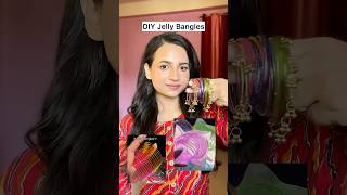 DIY Viral Jelly Bangles using plastic bottle #bangleshaul #craft #bangles #diy #trending #shortvideo