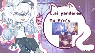 C.ai Yanderes react to Y/n’s | !MADE BY KURAMONN! |