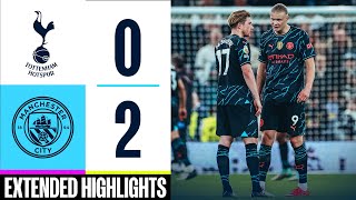 Tottenham 0-2 Man City | Ortega saves \& Haaland brace sends City top! | EXTENDED HIGHLIGHTS