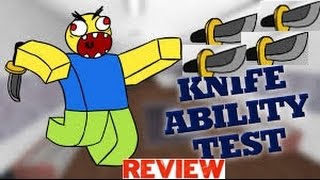 Roblox Shotgun Knife Review Knife Ability Test By Opgaming - knife testing simulator roblox