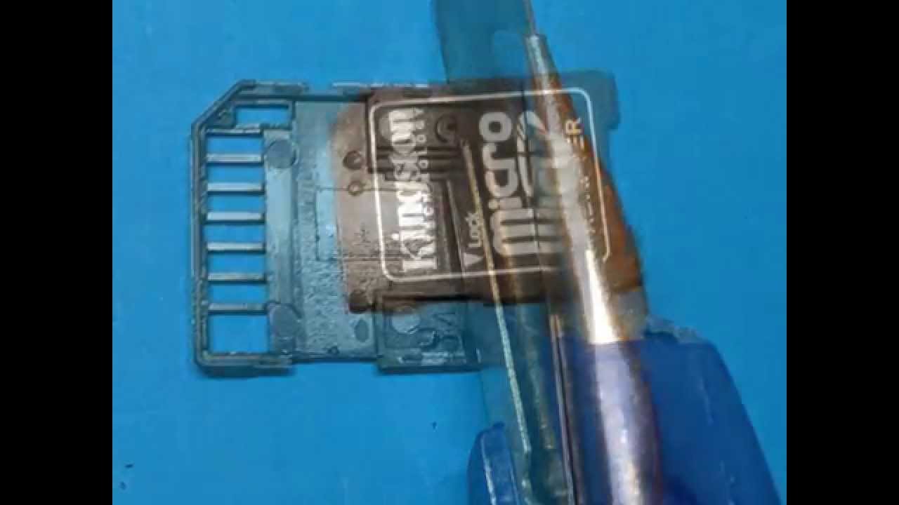 DIY Short Micro SD to SD RAM convertor for Mac Book