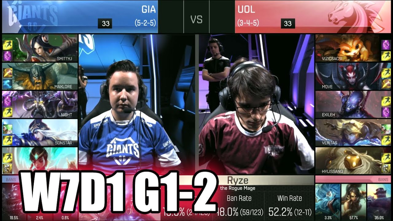 Unicorns of Love vs GIANTS | Game 2 S6 EU LCS Summer 2016 Week 7 Day 1 | UOL vs GIA G2 W7D1 1080p