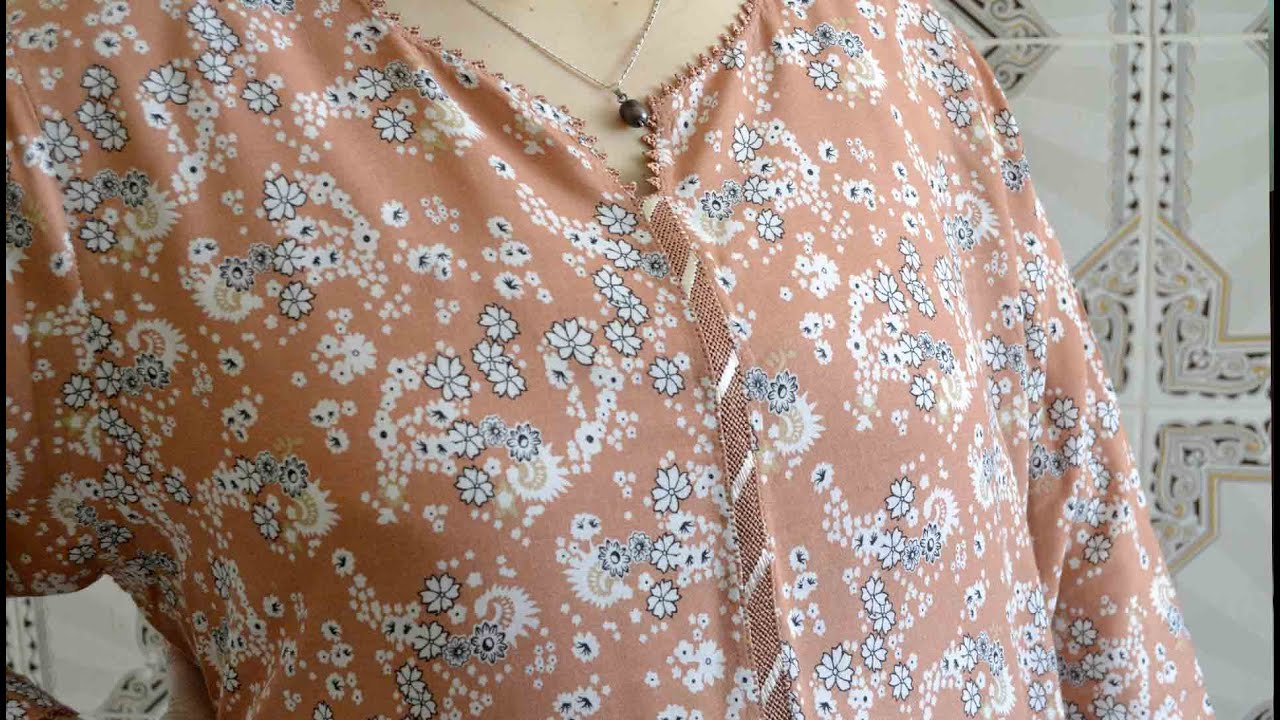 قندورة بالراندة خفيفة للدار