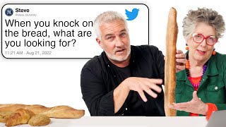 Paul Hollywood \& Prue Leith Answer Baking Questions From Twitter | Tech Support | WIRED