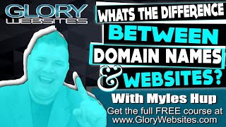 What's The Difference Between a Domain Name and a Website Glory Websites Lesson 1