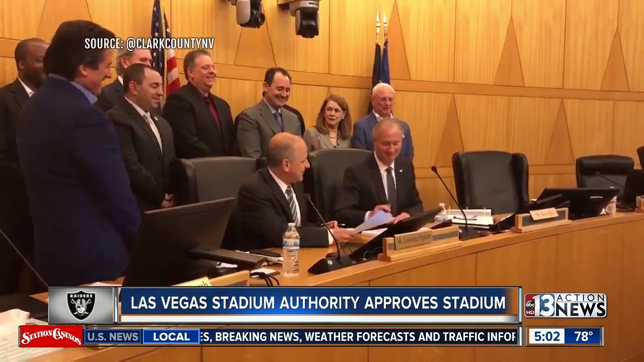 Las Vegas Stadium Authority signs Raiders lease