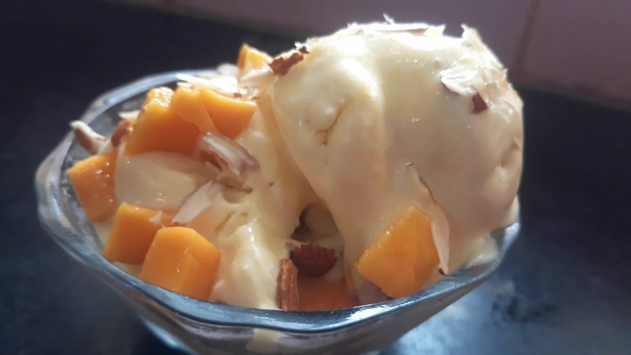 Mango ice cream ice cream recipe Tamil Chitra's Vlogs & Recipes