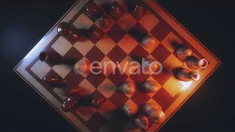 Chess Board Game Play V2 4k | Motion Graphics - Envato elements
