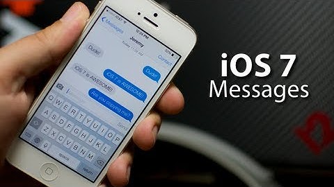 iOS 7 - Messages On iPhone 5