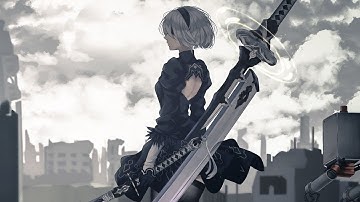 Nier Automata Reaxing and Emotional with Rain   #nierautomata #nierreplicant #gameost
