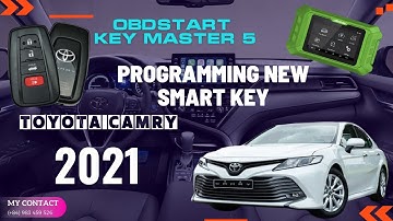 How to add new smartkey TOYOTA Camry 2021 with Key Master 5 machines